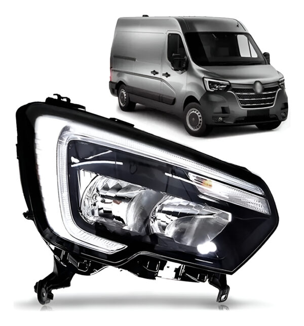 Farol Para Renault Master 2022 2023 2024 Eletrico Com Drl Lado Direito