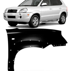 Paralama Com Furo Alargador Para Hyundai Tucson 2005 A 2016 Lado Direito