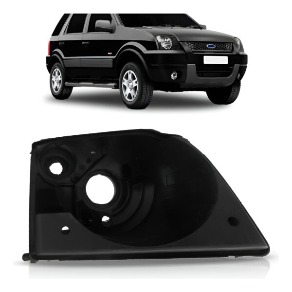Carcaça De Farol Ecosport 2003 2004 2005 2006 2007- Lado Direito