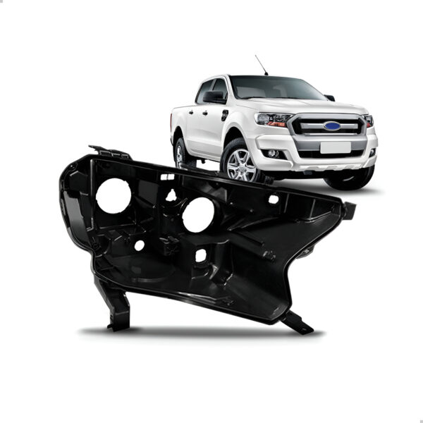 Carcaça Farol Para Ford Ranger 2016 2017 2018 2019 A 2023 Lado Direito