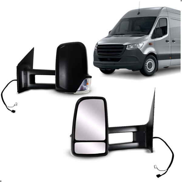 Retrovisor Para Sprinter 2020 A 2025 Elétrico Braço Longo Lado Esquerdo