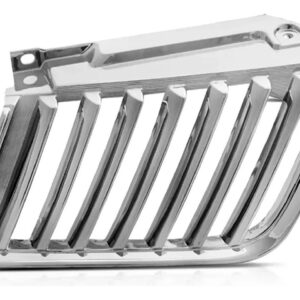Tela Frontal Radiador L200 Triton Cromada 2007 A 2010 Lado Esquerdo
