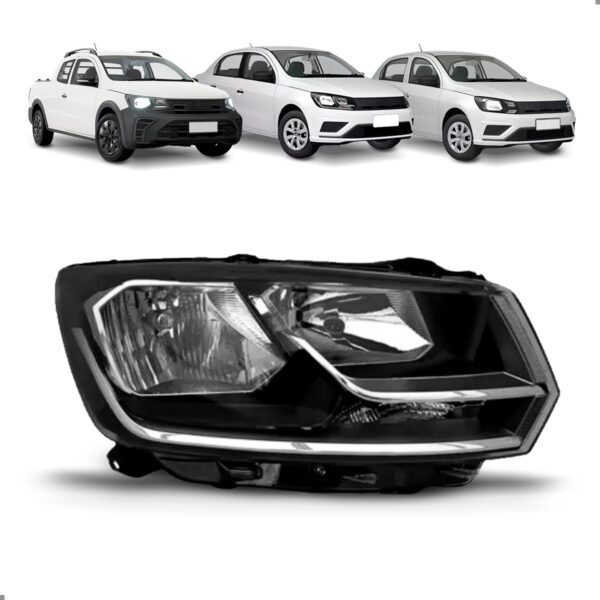 Farol Duplo Para Gol Saveiro Voyage 2018 A 2023 Lado Direito