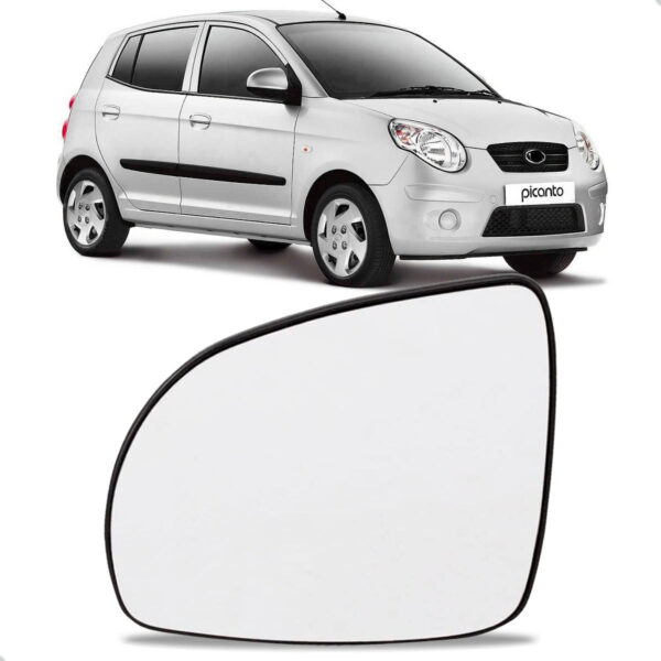 Lente Retrovisor Para Kia Picanto 2008 Até 2011 Lado Esquerdo