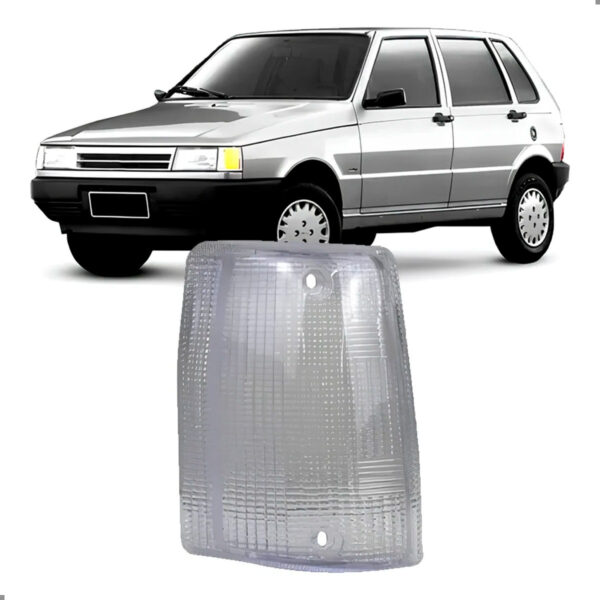 Lente Lanterna Dianteira Cristal Para Uno 1985 A 1990 Lado Esquerdo