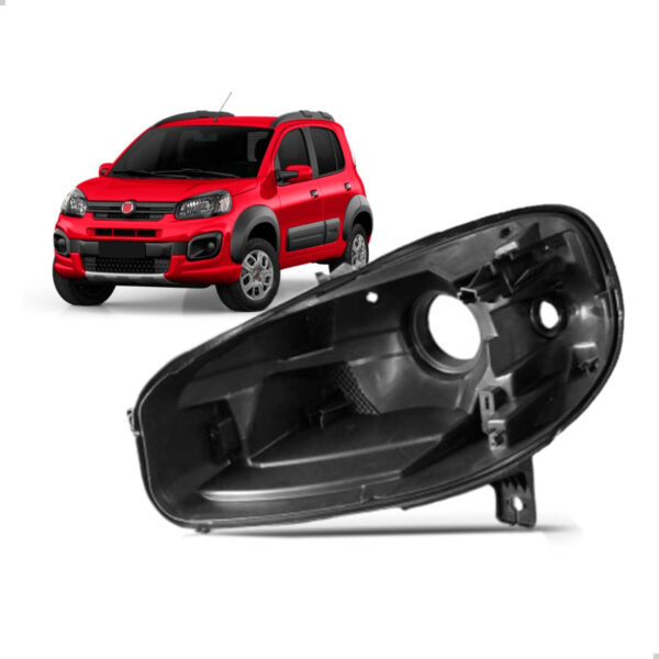 Carcaça Farol Uno 2015 2016 2017 2018 2019 2020 2021 Lado Esquerdo