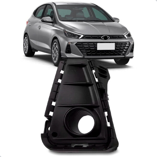 Tela Frontal Lateral Hb20 23 24 Parachoque Dianteiro C/ Furo Lado Esquerdo