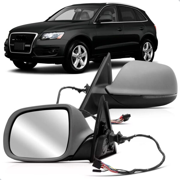 Retrovisor Para Audi Q5 2009 A 2016 Elétrico C/ Sinaleira Lado Esquerdo