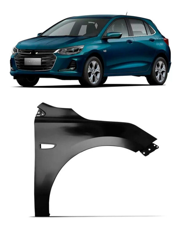 Paralama Onix 2020 2021 2022 Com Furo Pisca Lado Direito