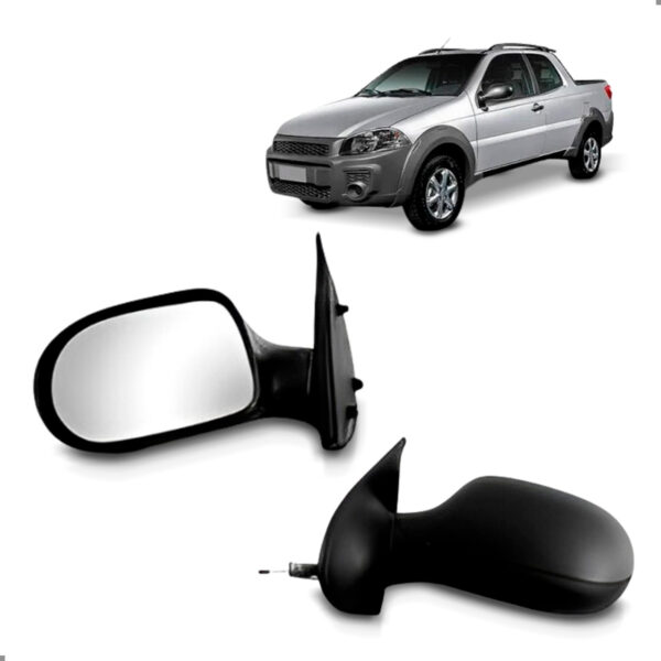 Retrovisor Strada 2011 A 2019 Manual Cabine Dupla Lado Esquerdo