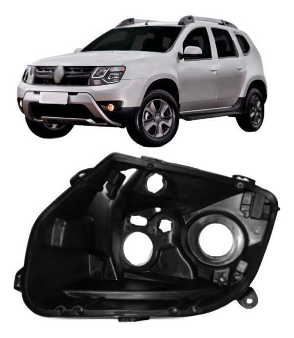 Carcaça Farol Duster 2010 2011 2012 2013 2014 2015 Lado Direito