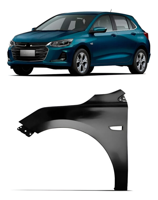 Paralama Onix 2020 2021 2022 Com Furo Pisca Lado Esquerdo