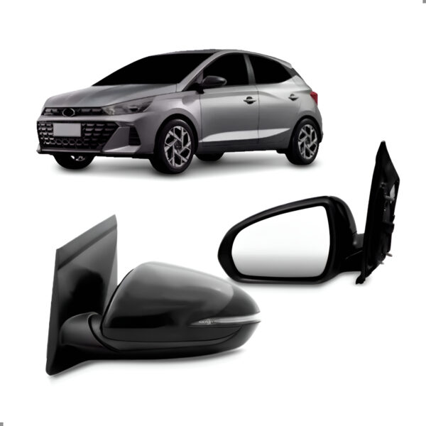 Retrovisor Externo Hb20 2023 A 2024 Eletrico Com Sinaleira Lado Esquerdo