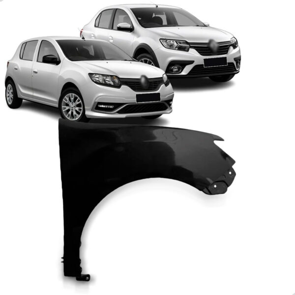 Paralama Sandero E Logan 2020 2021 2022 2023 Sem Furo Lado Esquerdo