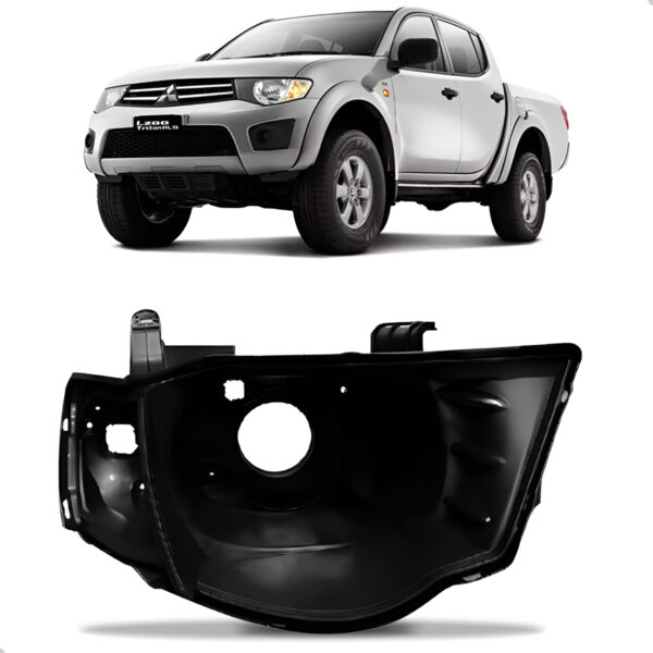 Carcaça Farol Dianteira Triton 2007 A 2016 Lado Direito