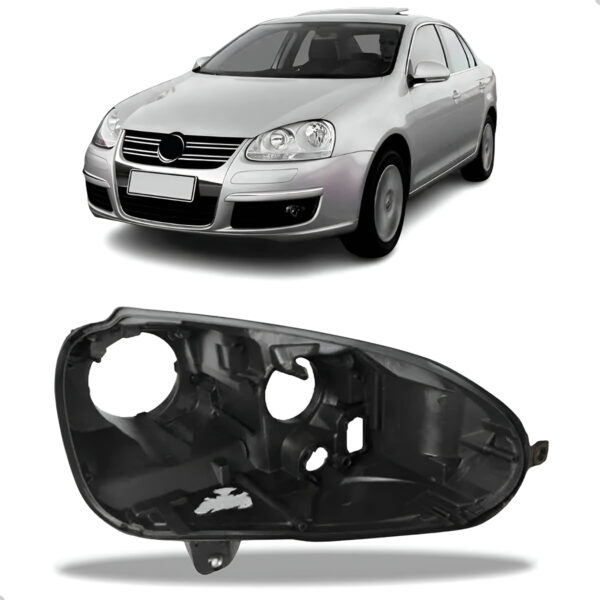 Aro Carcaça Farol Vw Jetta 2007 2008 2009 2010 Lado Direito