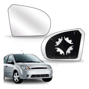 Lente Retrovisor Fiesta 2003 A 2010 Ka 08 Com Base Promoção Lado Direito