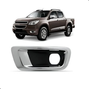 Grade Do Para-choque S-10 2012 A 2016 Com Friso Cromado Lado Esquerdo