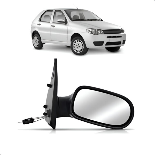 Retrovisor Externo Para Palio 2008 A 2010 Texturizado Lado Direito