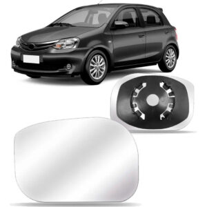 Lente Retrovisor Etios 2013 14 15 16 2017 Com Base Oferta Lado Esquerdo