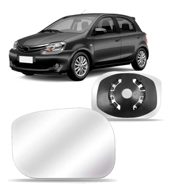 Lente Retrovisor Etios 2013 14 15 16 2017 Com Base Oferta Lado Esquerdo