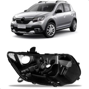 Carcaça Farol Dianteiro Sandero 2020 2021 2022 2023 2024 Lado Direito