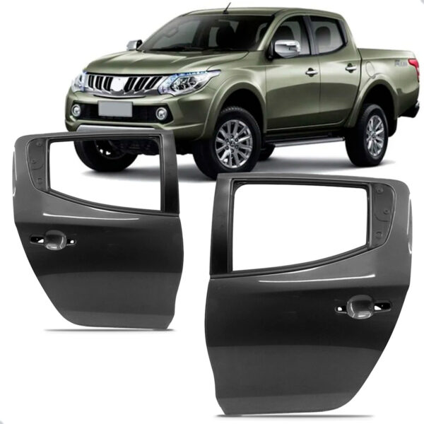 Porta Traseira L200 Triton 2015 2016 2017 2018 2019 Lado Esquerdo