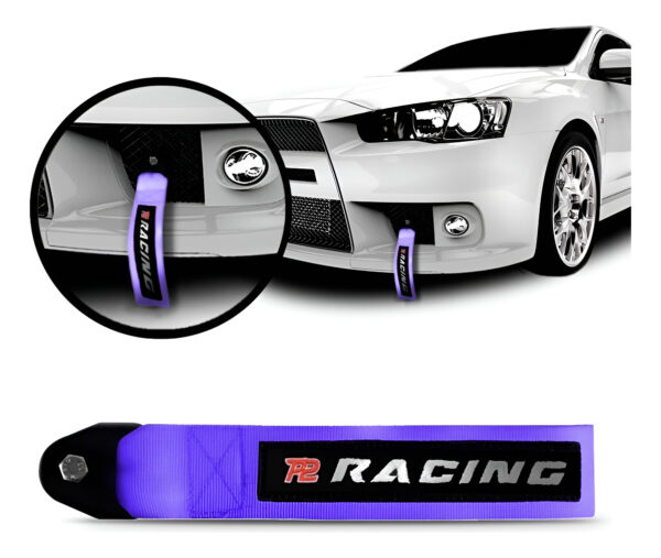 Tow Strap Fita De Reboque Flexível Esportivo Cor Roxo