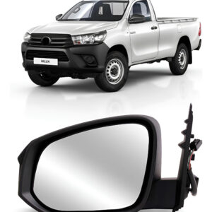 Retrovisor Eletrico C/capa Texturizada Hilux 2016 A 2021 Lado Esquerdo