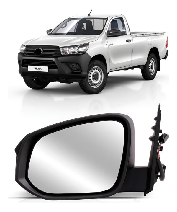 Retrovisor Eletrico C/capa Texturizada Hilux 2016 A 2021 Lado Esquerdo