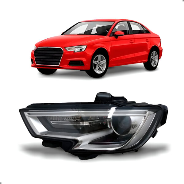 Farol Audi A3 2017 A 2019 Elétrico C/motor Led Entrada Xenon Lado Esquerdo