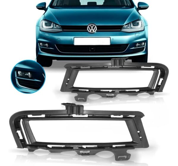Suporte Farol Auxiliar Golf 2014 2015 2016 2017 Tsi Cromado Lado Esquerdo