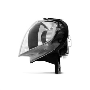 Farol Cromado Palio Celebration Aro Negro 2004 A 2013 Zoião Lado Esquerdo