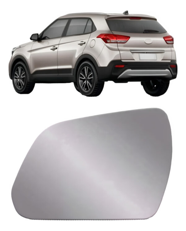 Lente Retrovisor Para Hyundai Creta 2017 Até 2021 Lado Esquerdo