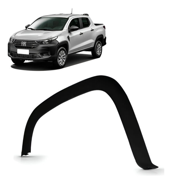 Moldura Vão De Roda Dianteiro Strada 2021 2022 Texturizada Lado Esquerdo