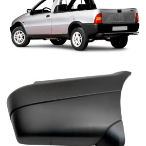 Ponteira Traseira Parachoque Strada 1997 A 2006 Preta Lado Direito