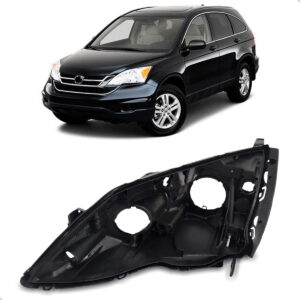 Carcaça Farol Dianteiro Crv 2007 A 2011 C/ Regulador Lado Esquerdo