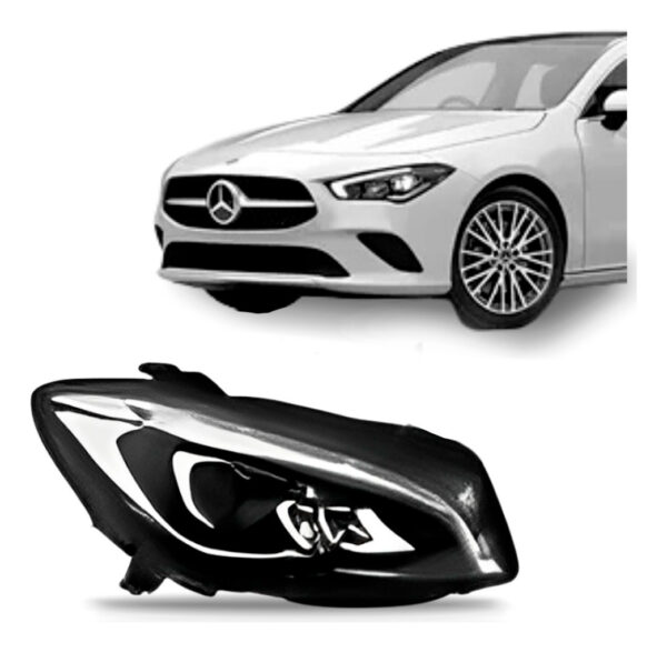 Farol Para Mercedes Bens Cla 2015 A 2018 C/led S/reator 8p Lado Direito