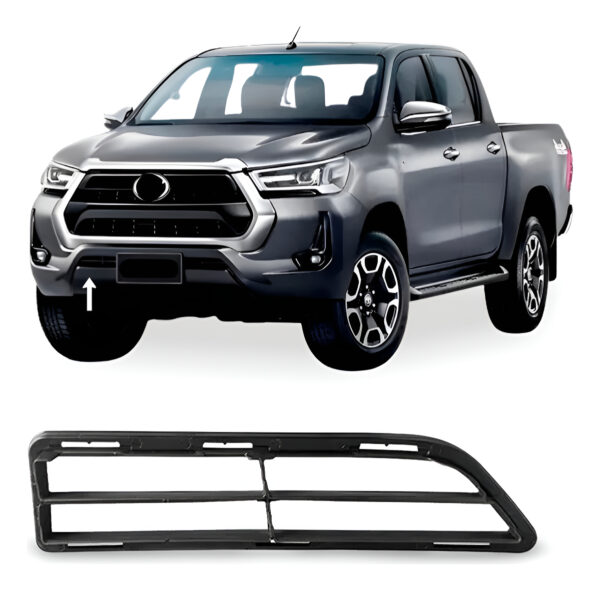 Tela Frontal Inferior Parachoque Dianteiro Hilux Srv 21 2022 Lado Direito
