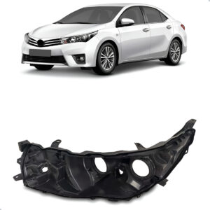 Carcaça Farol Corolla 2014 A 2017 Sem Projetor Sem Led Lado Esquerdo