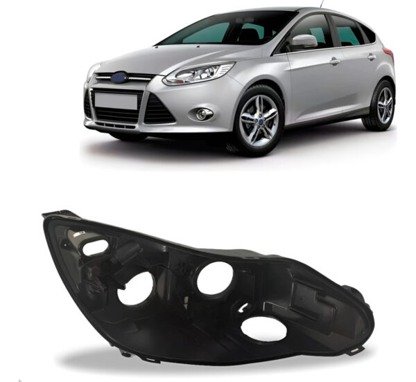 Carcaça Farol Dianteiro Para Ford Focus 2014 2015 Lado Direito