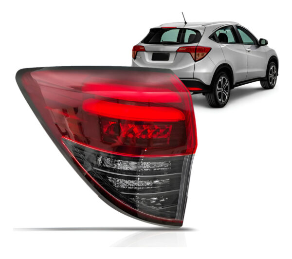Lanterna Traseira Fume Hrv 2019 A 2021 Com Led Lado Esquerdo