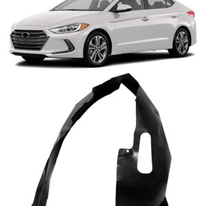 Protetor Caixa De Roda Dianteiro Elantra 2017 18 Resistente Lado Direito