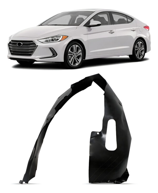 Protetor Caixa De Roda Dianteiro Elantra 2017 18 Resistente Lado Direito