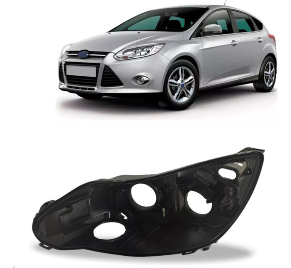 Carcaça Farol Dianteiro Para Ford Focus 2014 2015 Lado Esquerdo