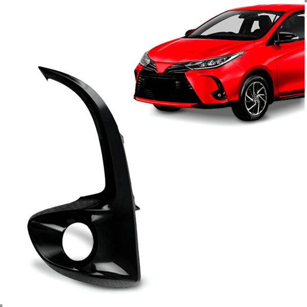 Grade Lateral Parachoque Dianteiro Para Yaris 2023 A 2025 Lado Esquerdo