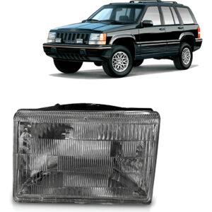Farol Cherokee 1993 1994 1995 1996 1997 1998 Lente Acrílico Lado Esquerdo