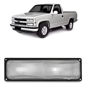 Lanterna Dianteira Silverado 1993 A 2004 Cristal Inferior Lado Esquerdo