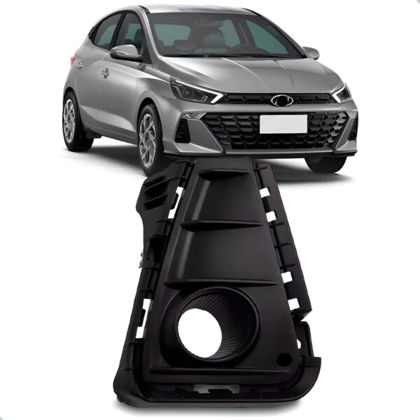 Tela Frontal Lateral Hb20 23 24 Parachoque Dianteiro C/ Furo Lado Direito