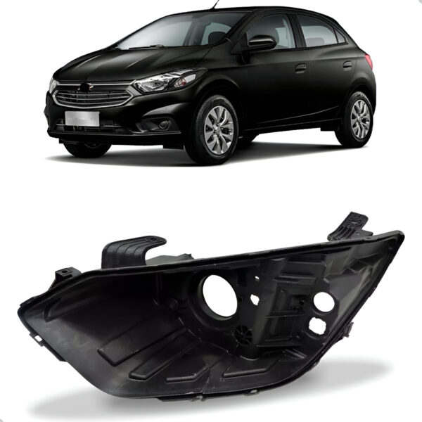 Carcaça Farol Dianteiro Onix E Prisma 2017 2018 2019 2020 Lado Esquerdo